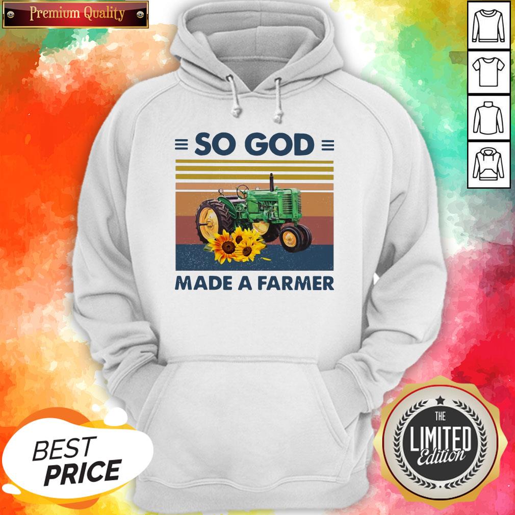 Tractor So God Made A Farmer Vintage Shirt