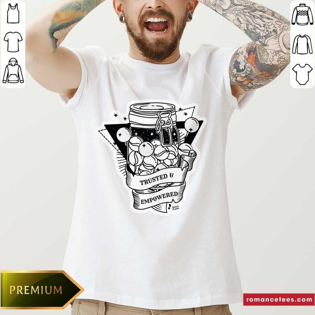 Trusted And Empowered Telstra Purple Shirt