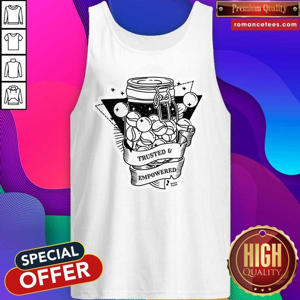 Trusted And Empowered Telstra Purple Shirt