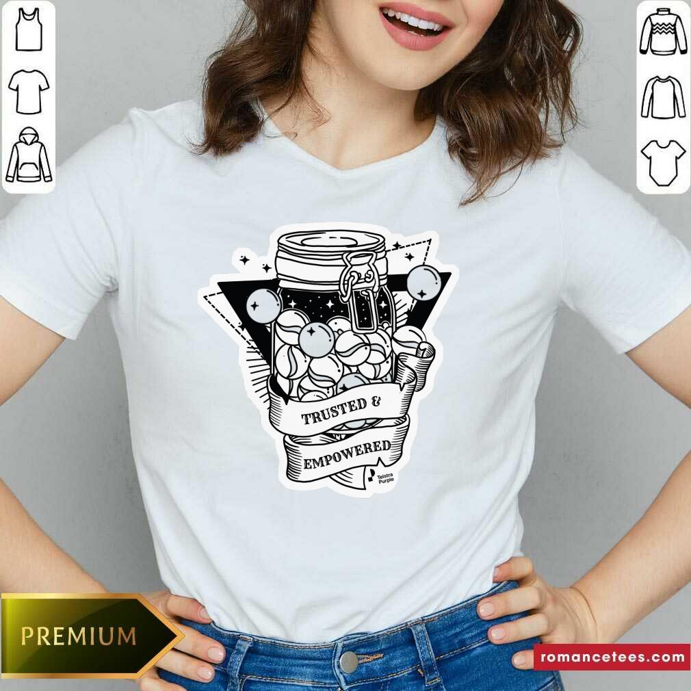 Trusted And Empowered Telstra Purple Shirt