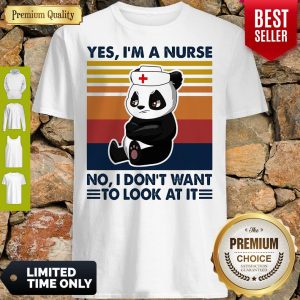 Oficial Bear Panda Yes Im No I Dont Want To Look At It Vintage Shirt