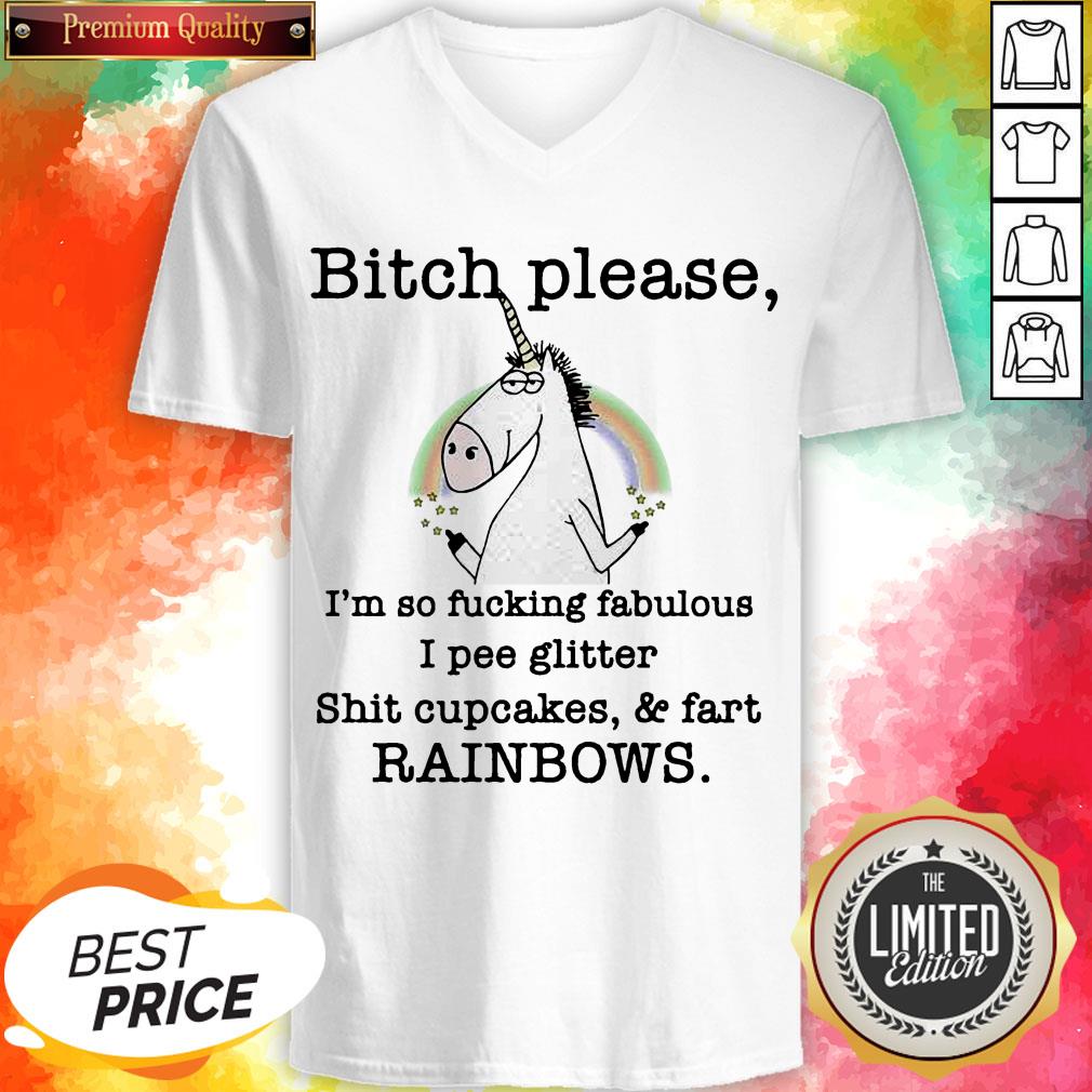 Unicorn Bitch Please I’m So Fucking Fabulous I Pee Glitter Shirt