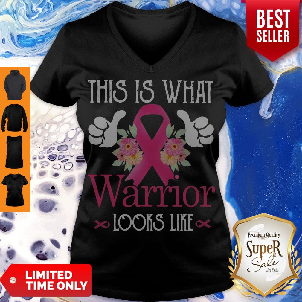 Cute This Is What Warrior Looks Like Breast Cancer Shirt