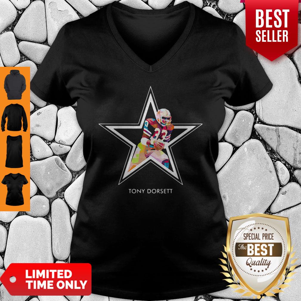 Tony Dorsett 33 Dallas Cowboys Football Art Shirt