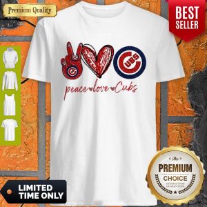 Premium Peace Love Chicago Cubs Shirt