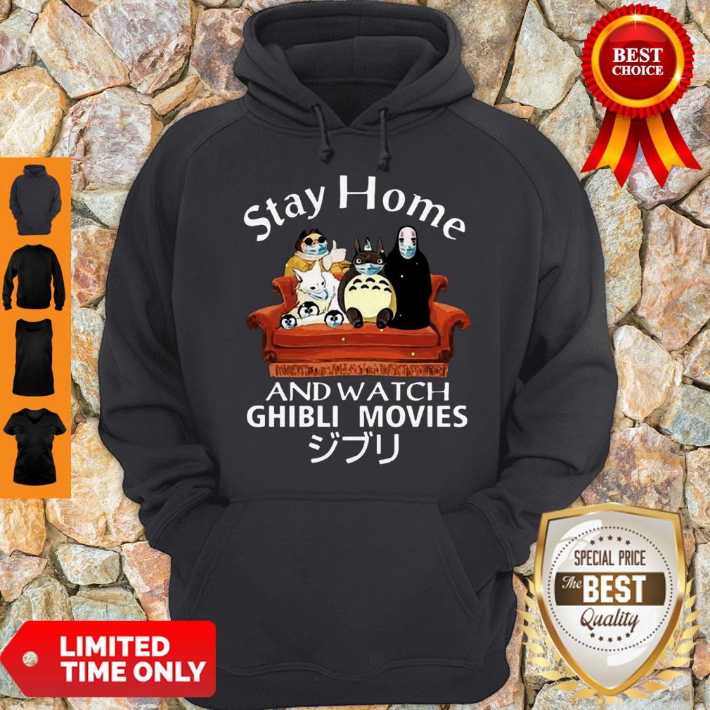 Awesome Totoro And Friends Stay Home And Watch Ghibli Movies Shirt