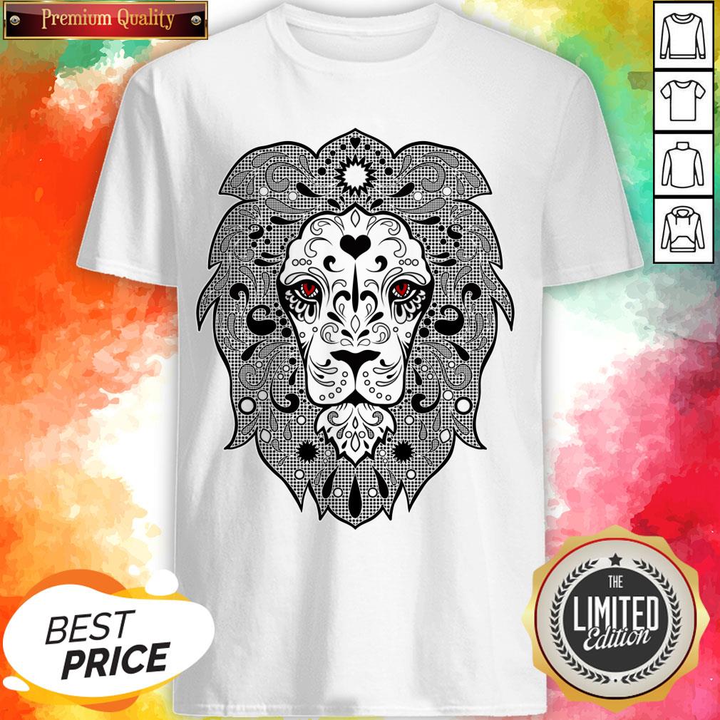 Vecta Lion Day Of The Dead Dia De Los Muertos Shirt