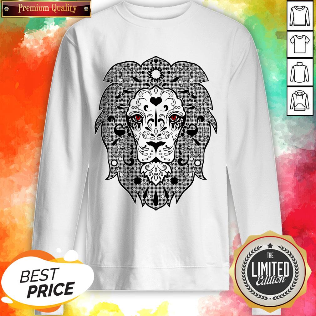 Vecta Lion Day Of The Dead Dia De Los Muertos Shirt