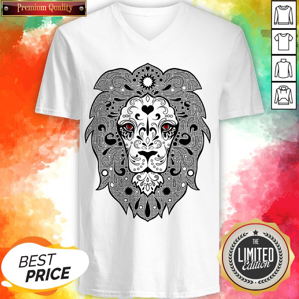 Vecta Lion Day Of The Dead Dia De Los Muertos Shirt