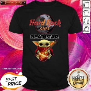 Awesome Baby Yoda Hug Hard Rock Cafe Deathstar Shirt