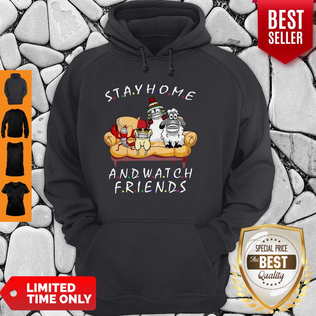 Perfect Pets Stay Home And Watch Friends Cartoon COVID-19 Shirt