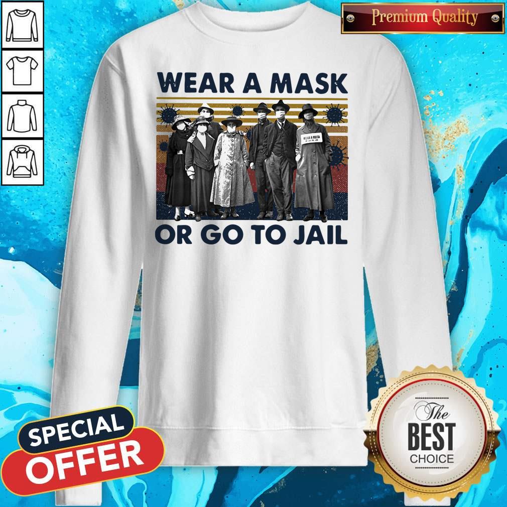 Wear A Mask Or Go To Jakl Coronavirus Vintage Retro Shirt