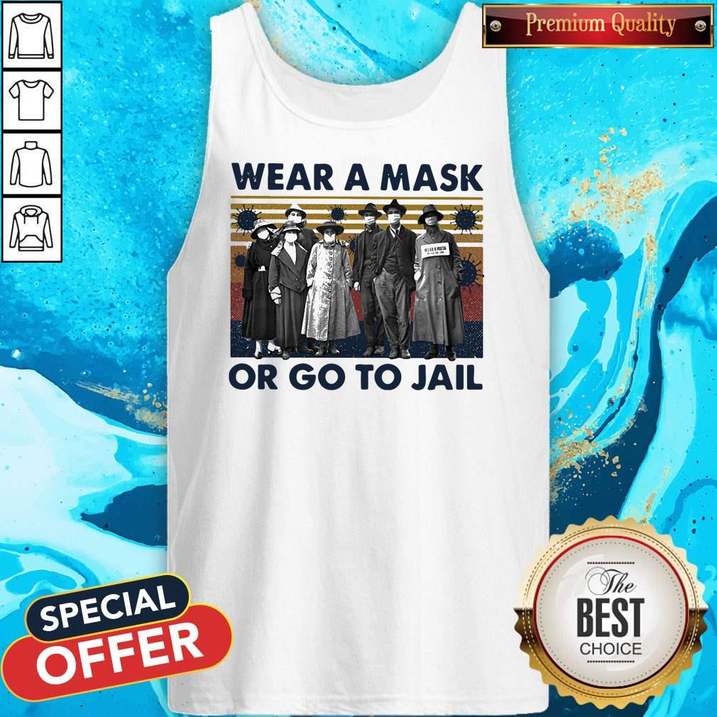 Wear A Mask Or Go To Jakl Coronavirus Vintage Retro Shirt