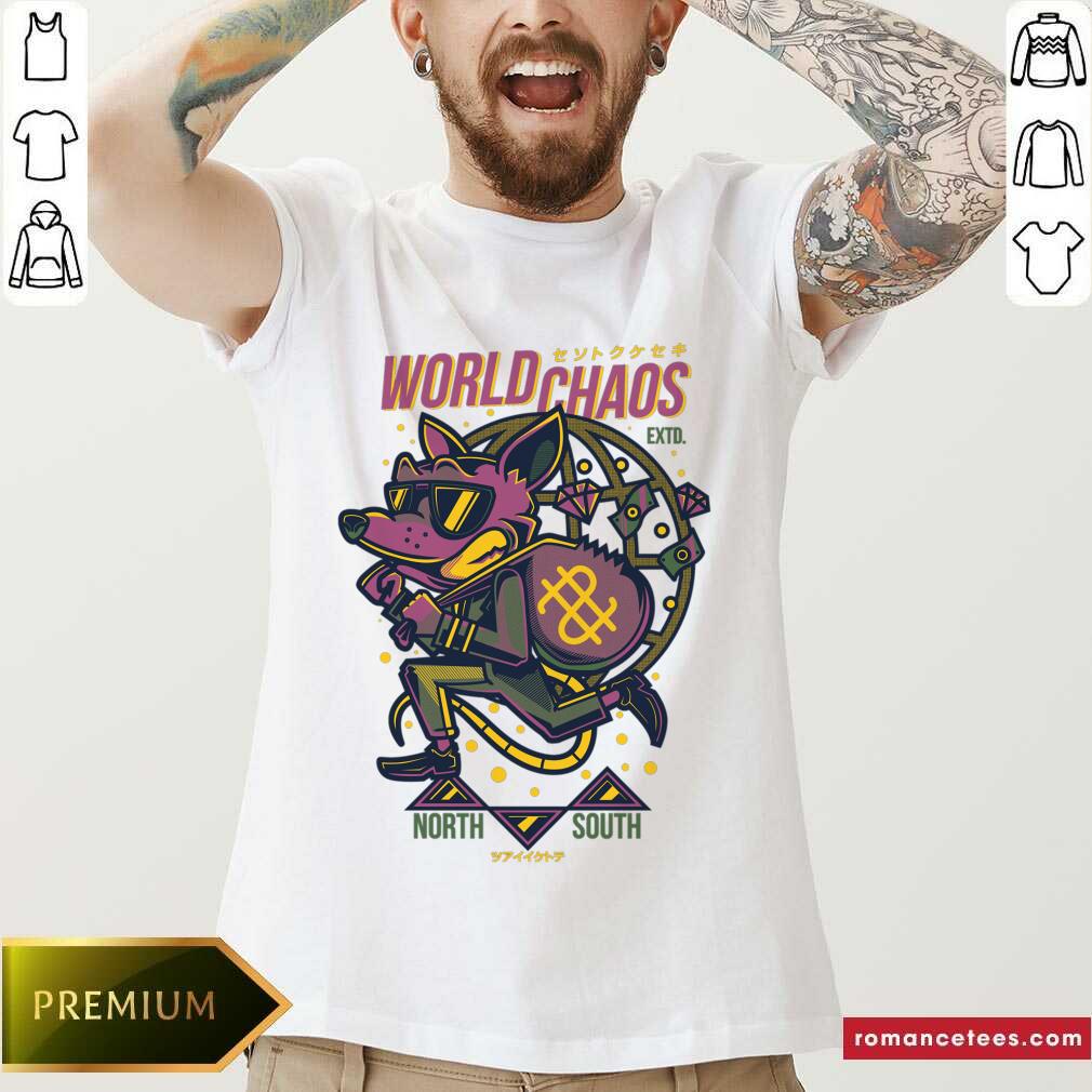 World Chaos Bankrupt Money Rat Fleeing Shirt