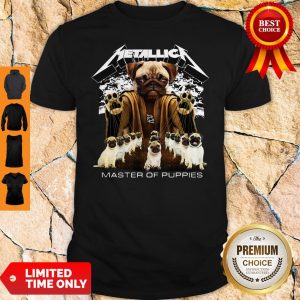 Official Metallica Pug Master Of Puppies Shirt