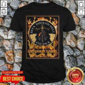 Nice Been Through Hell Agent Orange And Back Vietnam Veterans Shirt