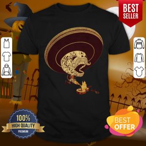 Sugar Skull Monterrey Fire Day Of The Dead Dia De Muertos Shirt