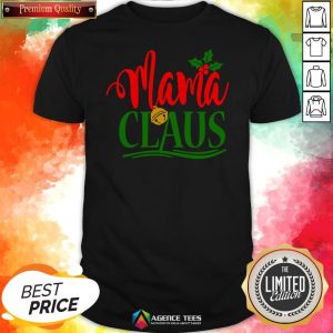 Hot Mama Santa Claus Hat Christmas Matching Family Group Pajama Shirt