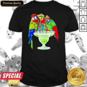 Nice Parrot Hawaii Drink Cotalk Shirt