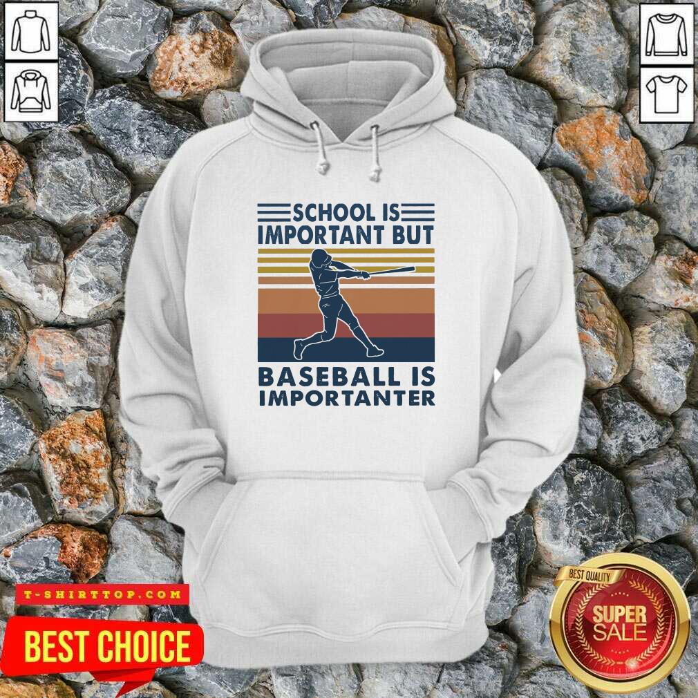 School Is Important But Baseball Is Importanter Vintage Shirt