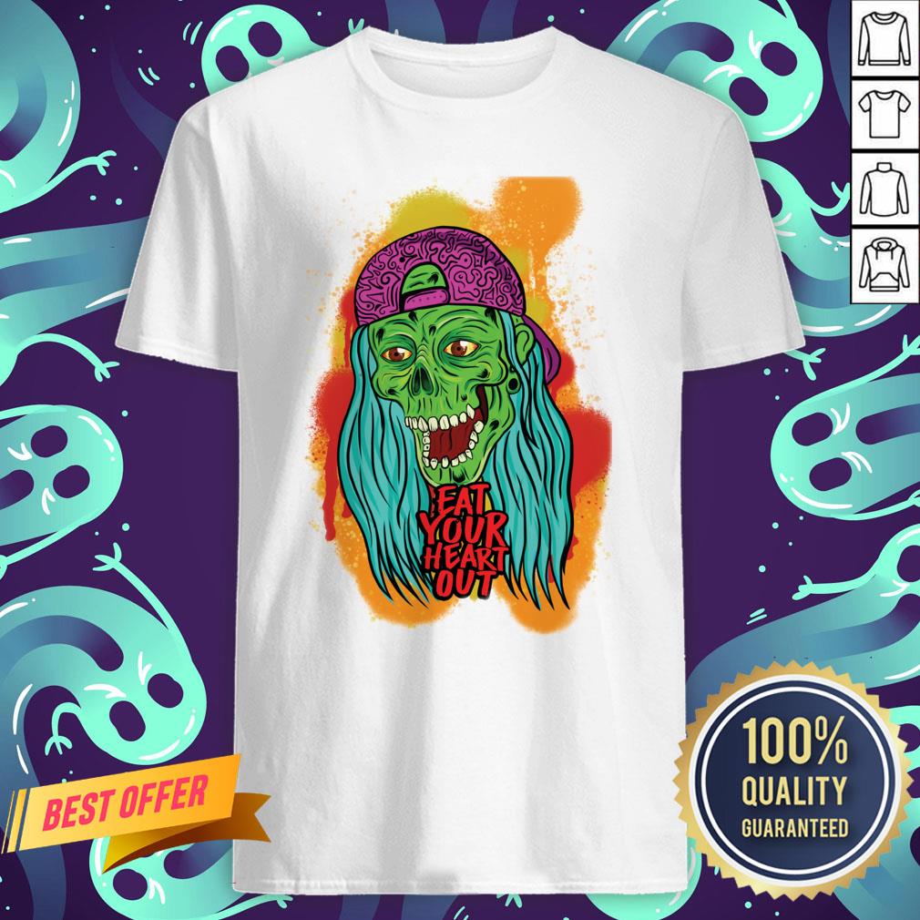 Zombie Chick Eat Your Heart Out Dia De Los Muertos Day Dead Shirt