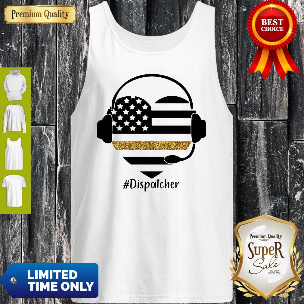 Official Dispatcher Heart American Flag Shirt