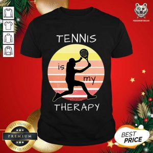 Official Tennis Is My Therapy T-Shirt