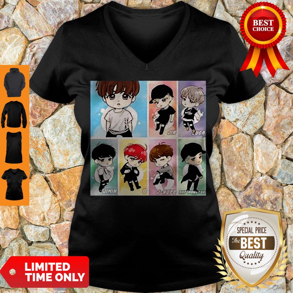 Cute Chibi BTS Band Member Shirt
