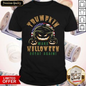 Trumpkin Make Halloween Great Again American Flag Shirt