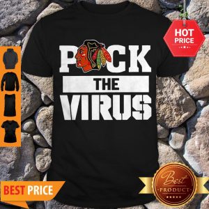Nice Chicago Blackhawks Puck The Virus Corona Covid-19 Shirt