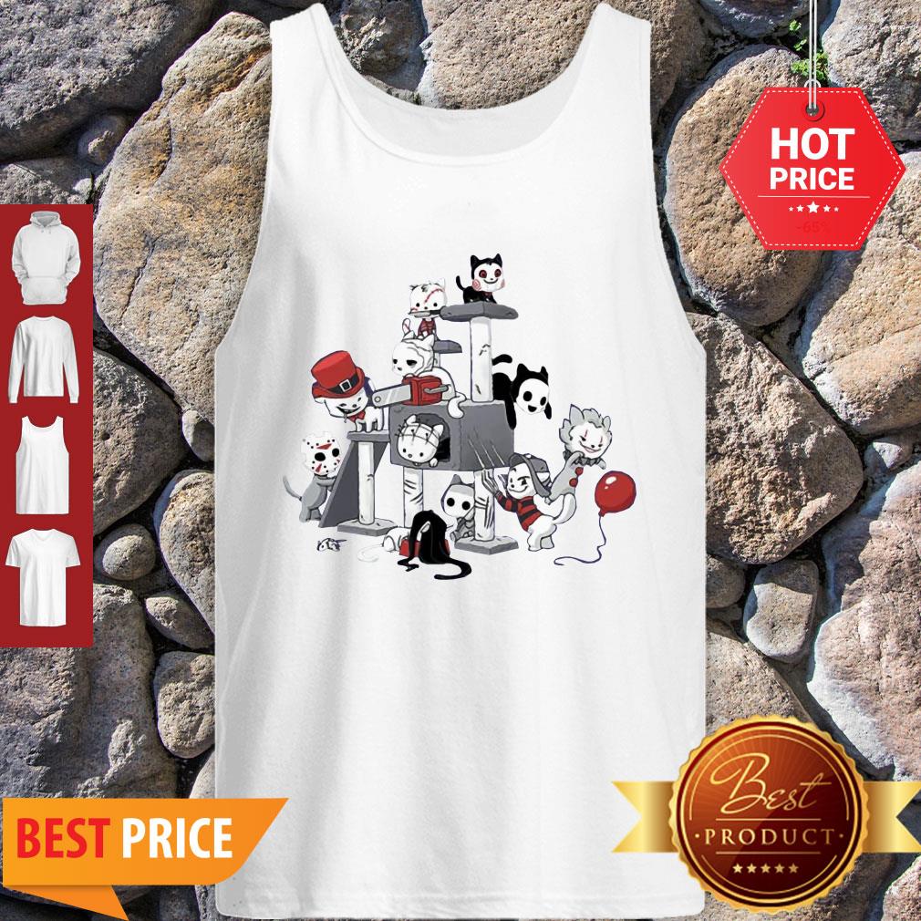 Official Horror Movie Killers Playing As Kitty Cats Shirt