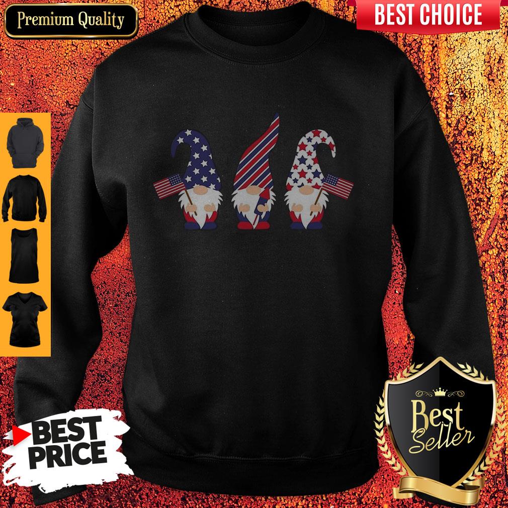 4th Of July Gnome American Flag Shirt