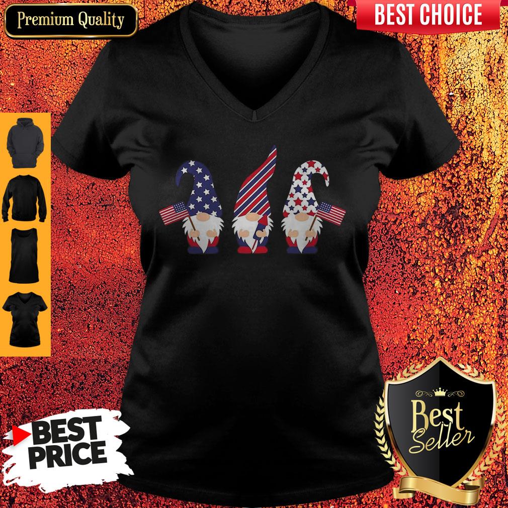 4th Of July Gnome American Flag Shirt