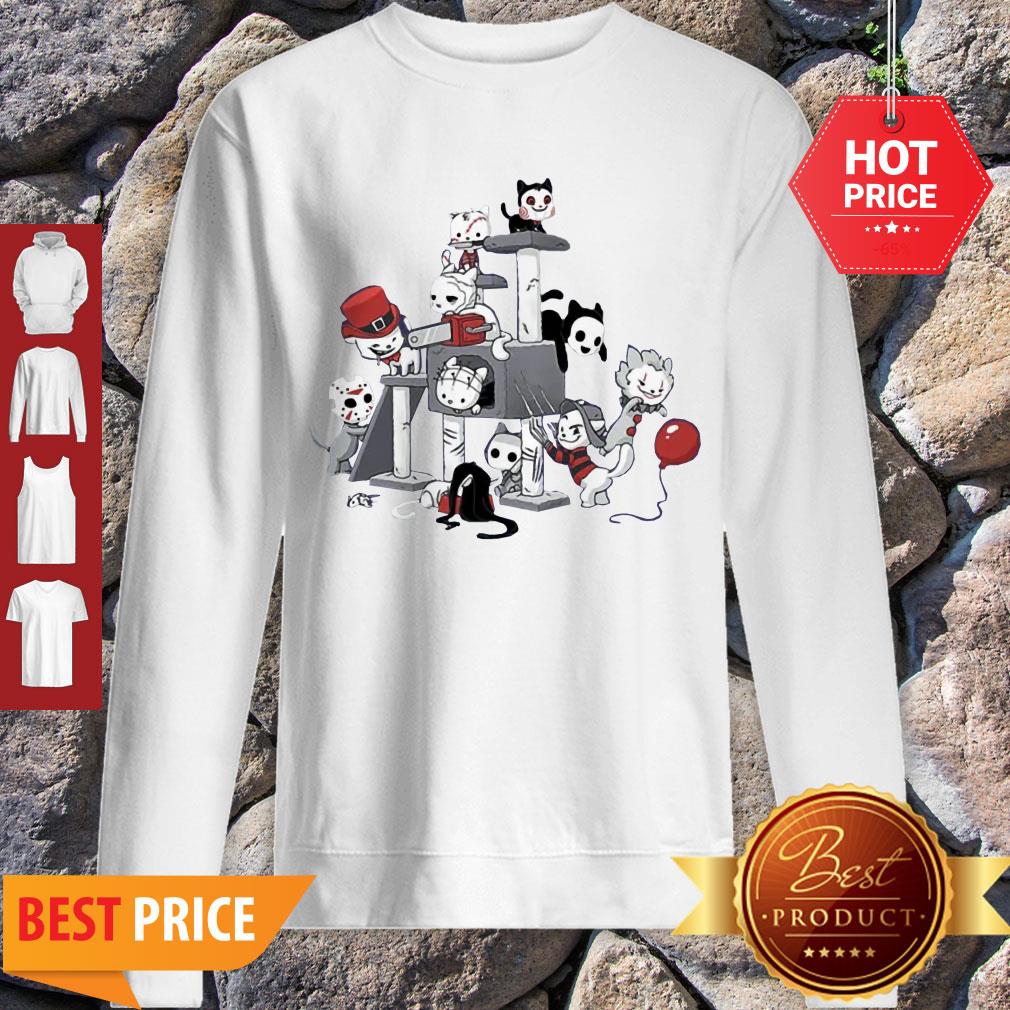 Official Horror Movie Killers Playing As Kitty Cats Shirt