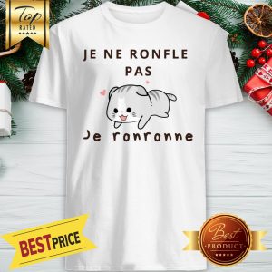 Mochi Cat Cute Je Ne Ronfle Pas Je Ronronne Shirt