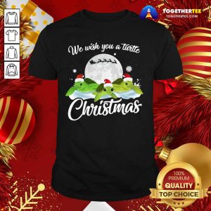 Funny Turtles Santa We Wish You A Turtle Christmas Shirt