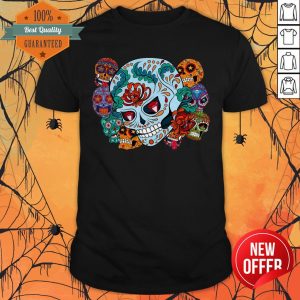 Sugar Skull Collage Dia De Muertos Day Of The Dead Shirt