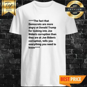 Trump The Fact That Democrats Are More Angry At Donald Trump For Looking Into Shirt