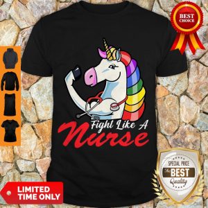 Official Unicorn Fight Like A Nurse Shirt