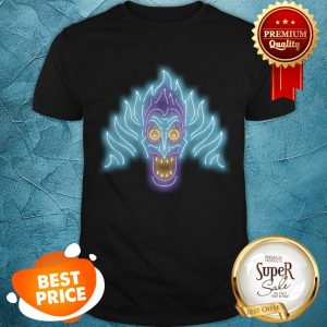 Nice Disney Hercules Neon Hades Head Shot Graphic Shirt