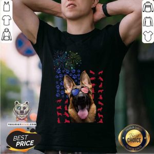 German Shepherd Celebrate Independence Day Shirt