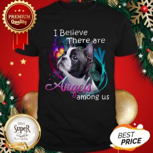 Boston Terrier I Believe There Are Angels Among Us Shirt
