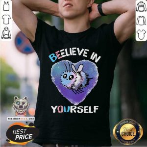 RB Beelieve In Yourself Blue Pink White Bee Shirt