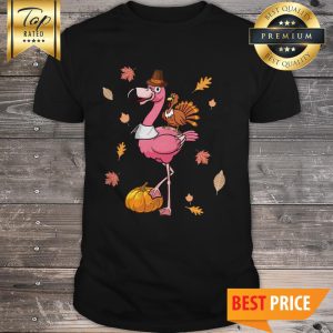 Flamingo And Chicken Autumn Pumpkin Classic Shirt