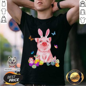 Lovely Baby Pigs And Rabbit Easter Shirt
