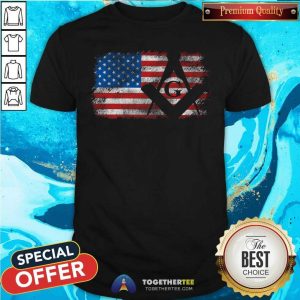 Original Vintage US Masonic Flag Shirt