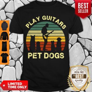 Premium Play Guitars Pet Dogs Shirt
