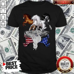 Top Horses Water Reflection 4th of July Shirt