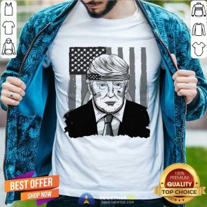 Original America Ribbon Usa Flag Donald Trump 2020 Graphic Shirt