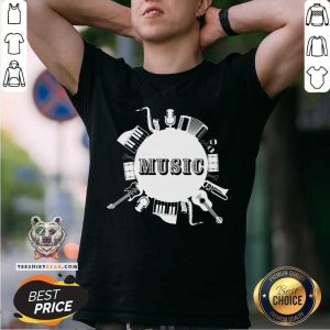 Official Music Is Life Graphic Design Tee T-Shirt